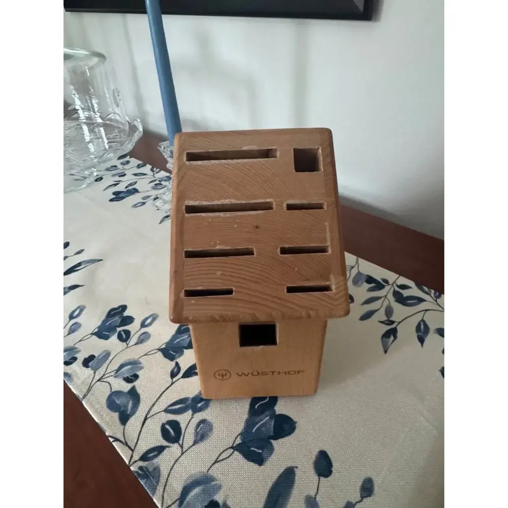 9 Slot Wüsthof Beechwood Knife Block